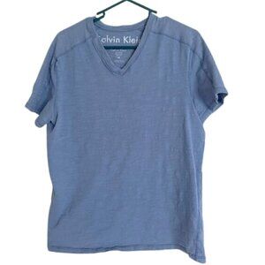 Calvin Klein - Men's Polo shirt - Blue - Medium - 100%cotton